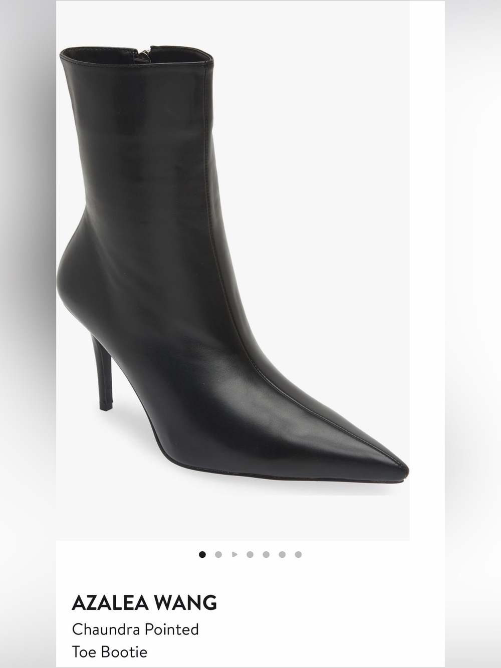 Azalea Wang Black Pointed Toe Stiletto Bootie